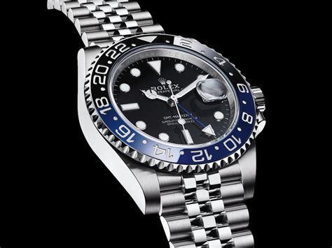 rolex gmt ghiera ceramica blu e nera|Rolex Batman GMT Master II .